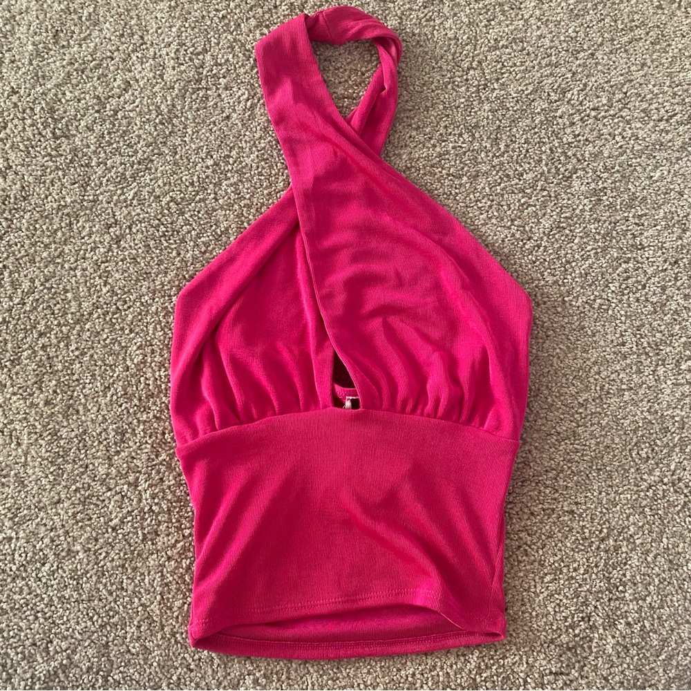 NWT WINDSOR CRISS CROSS CROP TOP